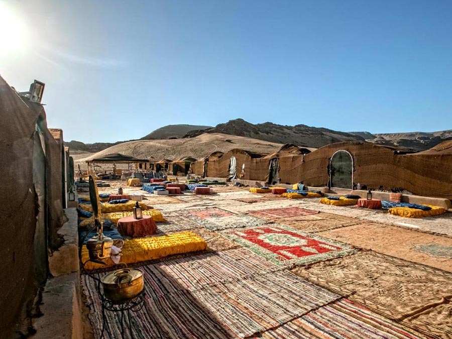 Zagora desert Sahara desert camp