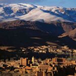 Snow capped Middle Atlas Mountains during your Fez desert tour to Marrakech via Merzouga