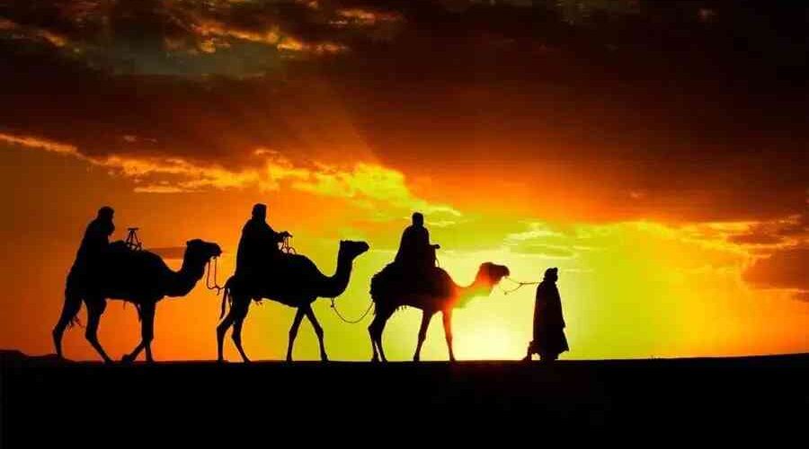 Afternoon sunset camel ride Marrakech Agafay desert
