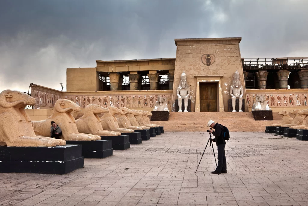 Pharaonic film set in Atlas Film Studios in Ouarzazate