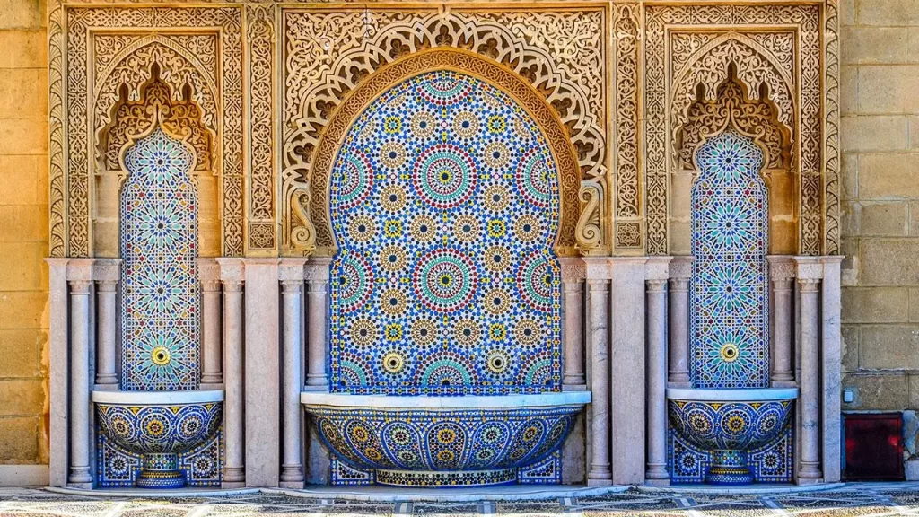Moroccan Zellij tiles Fountain