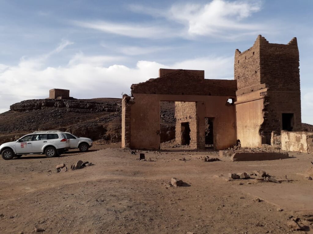 M'Ifis ghost mines town near Merzouga
