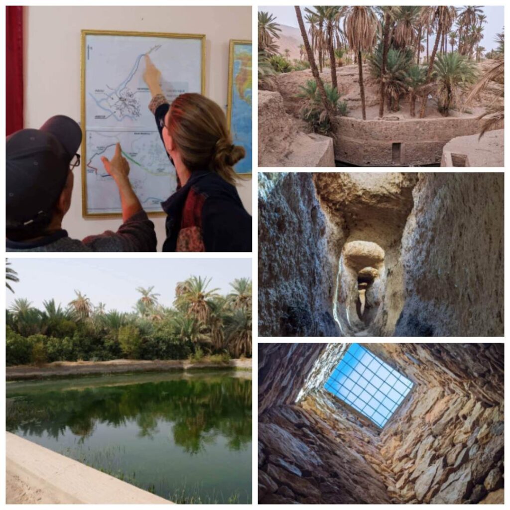 Moroccan Desert underground canalization system