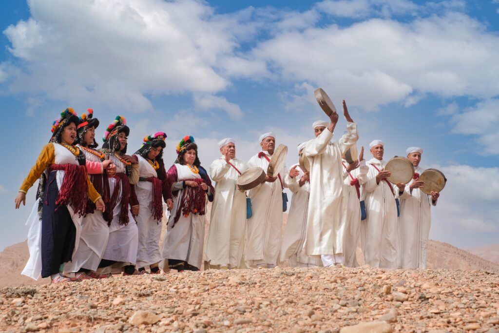 Zagora desert Ahouach dancers