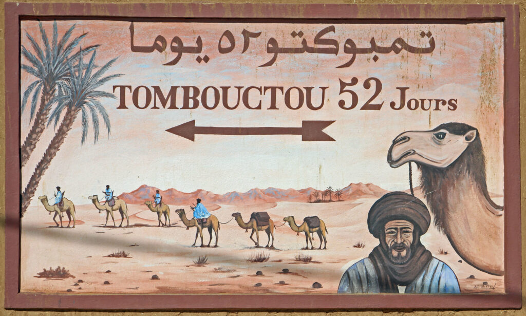 Tomboctou 52 days sign in Zagora