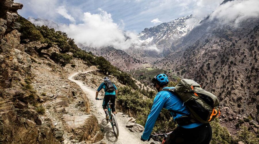 Mountain Biking Through the High Atlas: Cliffside Trails and Misty Peaks