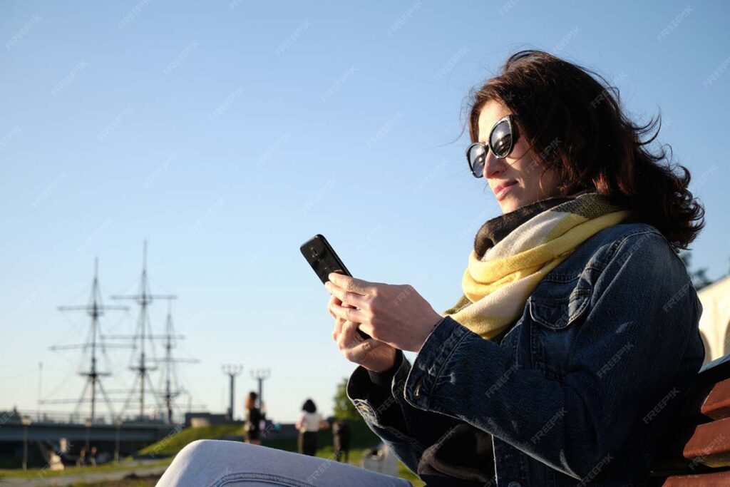 Traveler setting up Morocco eSIM to avoid roaming charges on arrival